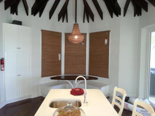Natural Style Blinds for Kitchen Nook
